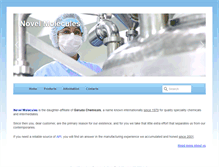Tablet Screenshot of novelmolecules.com